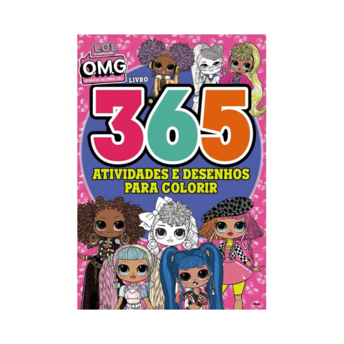 Livro 365 Atividades e Desenhos para Colorir LOL Surprise OMG